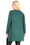 Leather Skirt Star Stone Embroidered Round Neck Long Sleeve Tunic - 8