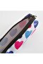 Sptrns Heart Patterned (132132) Pen Holder Wallet-White - 2