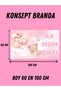 My Teeth Came Out My First Tooth Themed Custom Baby Girl Banner Backdrop 60X100 Vinyl Tarpaulin Banner Decoration - 6