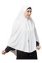 Lightweight Instant Hijab, Lycra Blend, All Seasons, Prayers, Sports (XXL)-White - 2