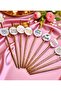 10 Pieces Bride to Be Bachelorette Themed Copper Rose Gold Metalized Paper Straws - 4