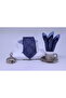 Woven Handkerchief Tie for Men Blue - 4