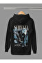 Nirvana Printed Cotton Long Sleeve Ribbed 3-Ply Hooded Rock Sweatshirt