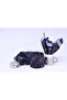 Woven Handkerchief Tie for Men Black and White - 3