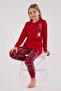 100% Cotton Christmas Themed Long Sleeve Girls' Pajama Set - 4