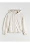 Hooded Oversize Women's Zippered Sweatshirt