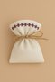 10 Pcs 9×12cm Embroidered Raw Cloth Beige Color Pouch Multi-Purpose Cloth Bag - 2