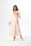 Women's Powder Jacquard Fleece Shawl Collar Thick Winter Special Design Dressing Gown - 3