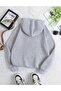 Unisex Trend Oversize Hooded Sweatshirt with Artistic Clock Print Design - 2