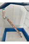 Wooden Bird Ladder with Mirror (6 Steps-Natural Wood) - 2