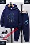 Children's Unisex'Were-Wolf and Shadow' Custom Printed Hoodie Tracksuit Set