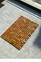 Meturas 40X60 cm Bamboo Bath Mat Wooden Mat |   Non-Slip, Water-Resistant, Decorative Mat - 6