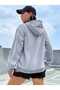 Unisex Trend Oversize Hooded Sweatshirt with Pearl Grain Print Design - 2