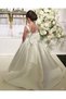 Girl's Evening Dress – White Princess Model Bow Detail Wedding & Ceremony Dress Graduation - 2