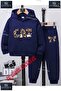 Children's Unisex "CAT LEOPARD PRINT" Special Printed Hoodie and Sweatpants Set
