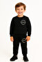 Boy's Winter Tracksuit Set Sweatshirt Bottom Cotton Three Thread Ribbed Casual Combination Age 2 - 4