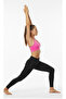 Neon Cross Strap Bra with Chest Pads Sports Pink Bustier - 3