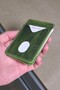 Green Men's Wallet Genuine Leather Money Clip Vintage Card Holder - 8