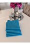 6-Piece Blue Turquoise Fabric Napkin Tableware Presentation Christmas Christmas Decoration Dowry - 4