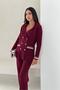 Double Breasted Collar Pocketed Knitwear Bottom Top Set Aw25Au0002 - 3