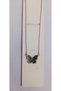 Black Butterfly Figured Zircon Stone Silver Color Chain Women's Necklace Non-Tarnish Steel Necklace - 6
