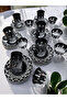 Cut Crystal Glass Tea and Mirra Set - Arabic Coffee Set Tea Set 18 Pieces for 6 People - 4