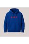Oversized Sweatshirt with Hooded Kangaroo Pocket, Art Written on the Front, Printed Artistic Casual Daily Wear on the Back