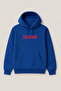 Oversized Sweatshirt with Hood and Kangaroo Pocket, Front with Sickam Lettering, Back with Scream Spider Print