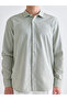 Regular Fit Long Sleeve Dobby Men's Shirt - 3