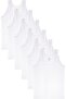 3-Piece Classic Strappy Men's Undershirt - 100% Cotton - White - Socks Gift - 2