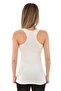 Tutku-Women's Ecru Sports Undershirt 12 Pieces - 2