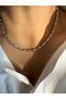 Lusora Accessory Serenay Model Silver Color Necklace Chain – Leyla Avukat Design Necklace - 2