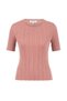 Extrafine Merino Wool Blend Pink Knitwear Top - 6