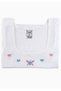 Tutku-Girls' White 100% Cotton Strappy Undershirt New Season (9 Pieces Economical Package) - 2