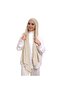 Instant Hijab for Women with Under Scarf Tube Cap Turban Wrap- Beige