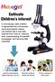 10 Pcs Microscope Kit, Beginner Metal Microscope Kit with 4 Pcs Microscope Slides, Complete Science - 6