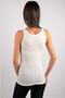 Tutku-Women's Ecru Jacquard Wide Strap Tank Top - 2