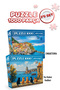 2 Pcs 1000 Piece Puzzle- Cinque Terre and the Girl Tower Cats