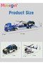 Emergency Vehicle Toy Playsets with Police Car and Rescue Helicopter Friction Powered Rescue Vehicle - 5