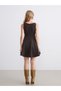 Peak New Season Boat Neck Waist Fitted Mini Dress - 4