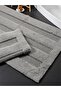 Selenee Cotton Bath Mat Set (60X100)(50X60)Grey-* - 3