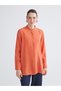 Alita City with a Difference in Color, Lcwaikiki Classic Orange Oversize Modal Blended Women's Shirt Tunic