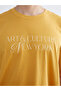 Crew Neck Printed Combed Cotton Men's T-Shirt - 3