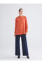 Alita City with a Difference in Color, Lcwaikiki Classic Orange Oversize Modal Blended Women's Shirt Tunic - 2