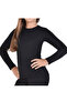 Tutku Girl's Black Thermal Thick Winter Ribbed Underwear Set (Top and Bottom) - 2