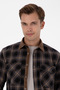 Men's Brown Long Sleeve Shirt 50313432-Vr029 - 2