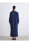 Navy Blue Crew Neck Sweatshirt Dress - 5