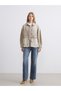 Lcw Vision Brown Oversize Women's Jean Shirt Jacket W5K291Z8 - 2