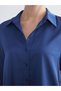 Two Mt Shop Quality Lcwaikiki Classic Navy Blue Satin Women's Shirt - 4