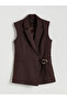 Double Breasted Collar Women's Classic Vest - 5